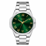 Classic Green Dial Stainless Steel Men's Watch