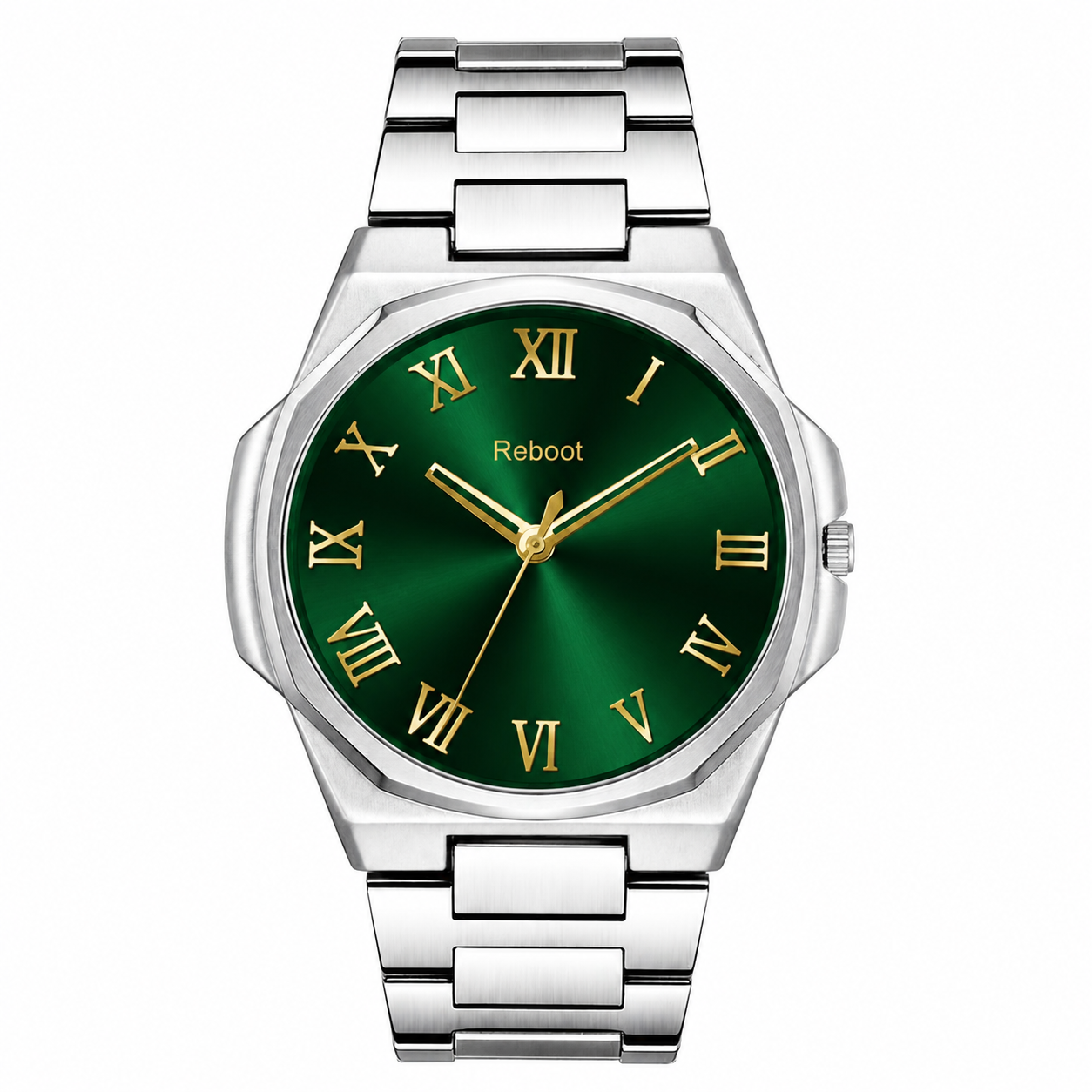 ChatGPT Image Aug 19, 2026, 05_44_35 PM Classic Green Dial Stainless Steel Men's Watch - Image 1