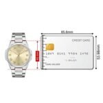Classic Gold Tone Stainless Steel Men's Watch - Image 3